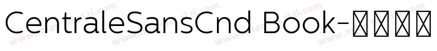 CentraleSansCnd Book字体转换